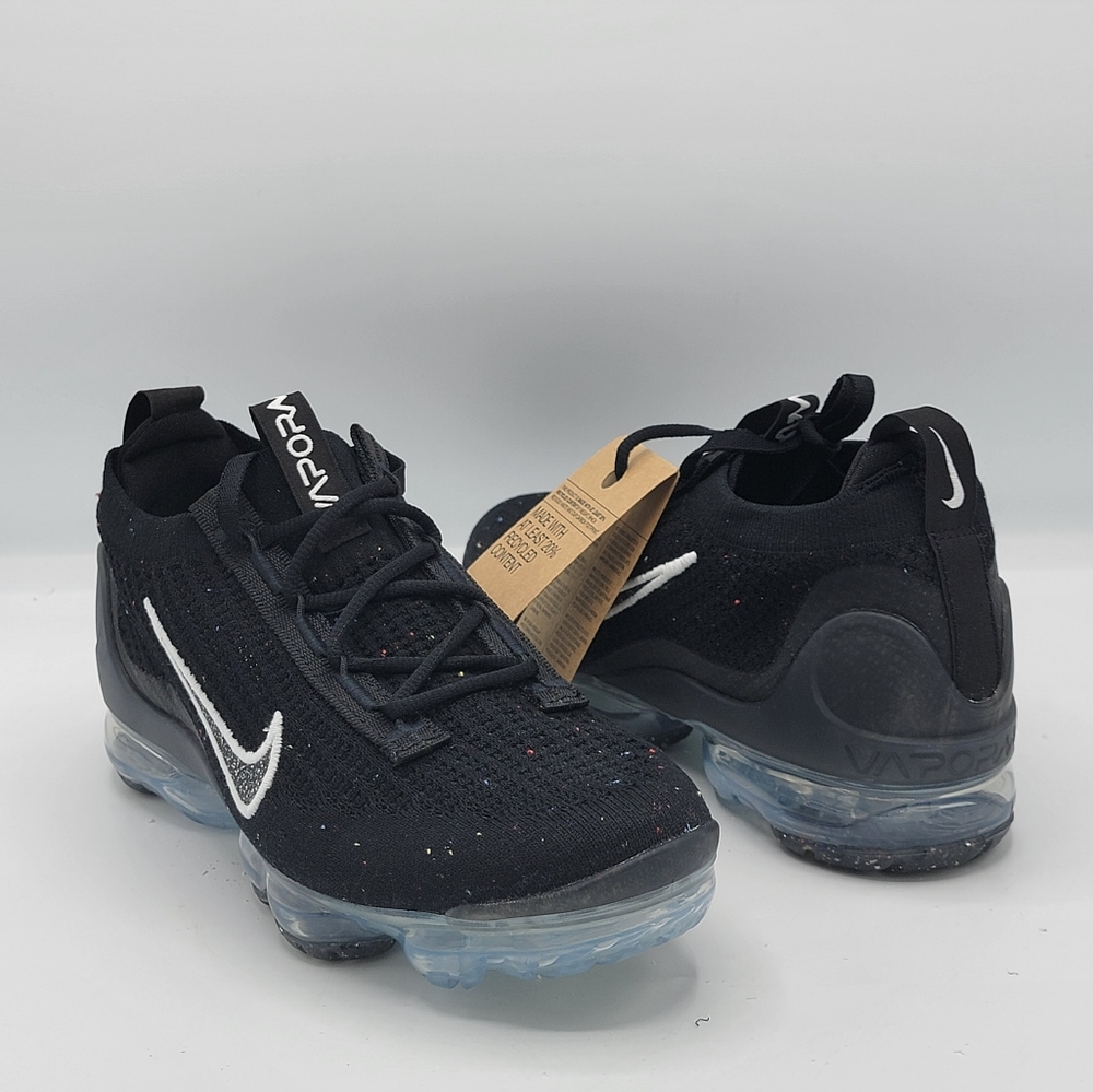 Nike Air Vapormax 2021 FK Black Speckled Women's Size 8 Sneaker